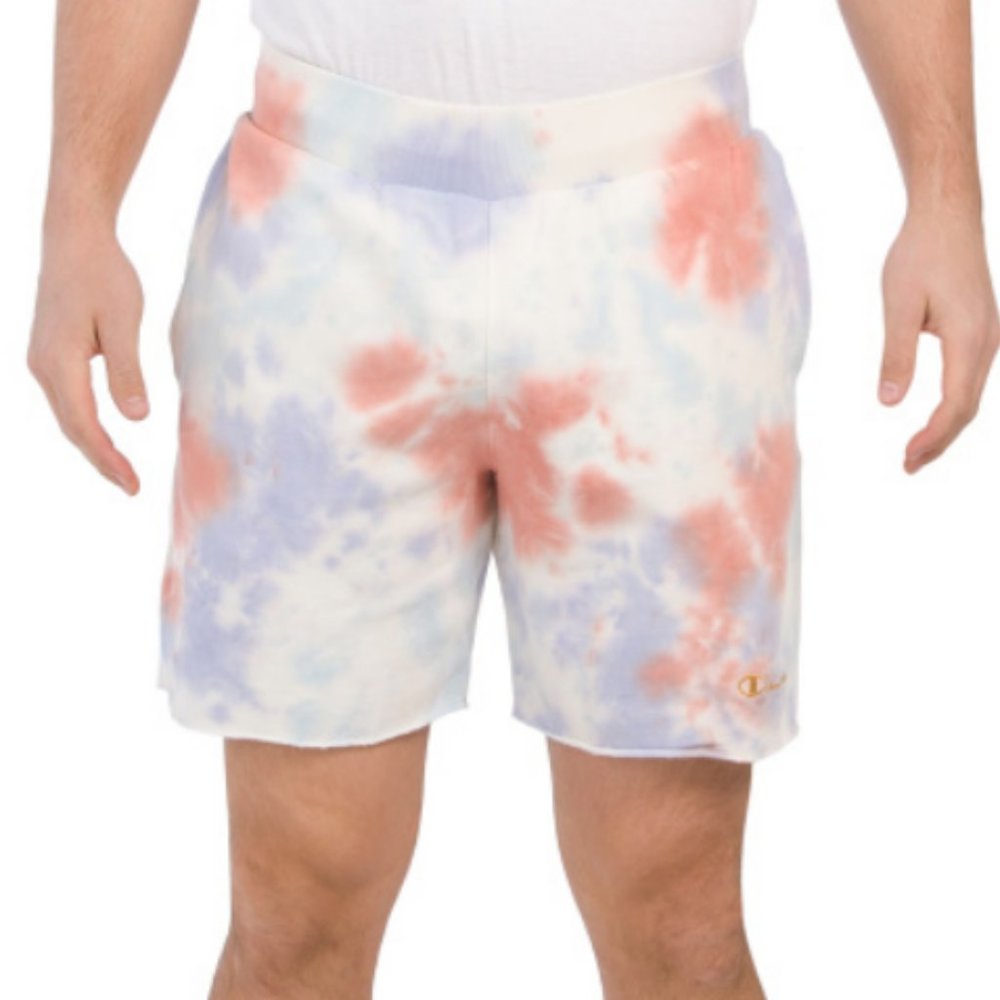 CHAMPION 7in Bleach Dye Lightweight Fleece Shorts